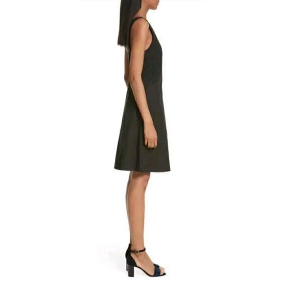 NWT Theory Cicieema Light Poplin Fit & Flare Dress in Black, Size 4 - Picture 9 of 16